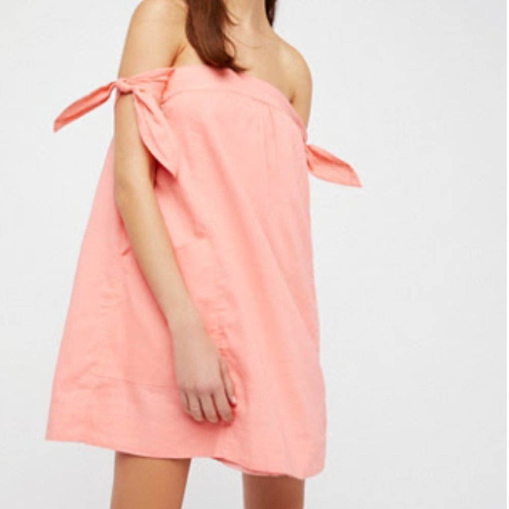 Free People Off the Shoulder Shift Summer Dress with pockets | size XS